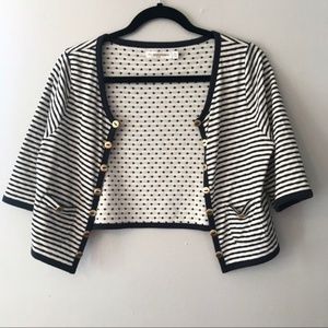 Anthro Pilcro Along the Wharf Open Cardigan